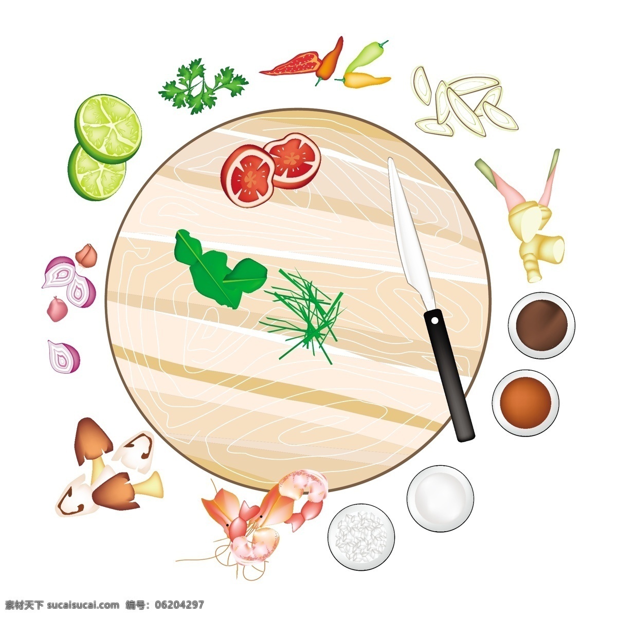 卡通 手绘 美味 食物 矢量 菜板 中式 日式 鸡蛋 面条 动漫 菜肴
