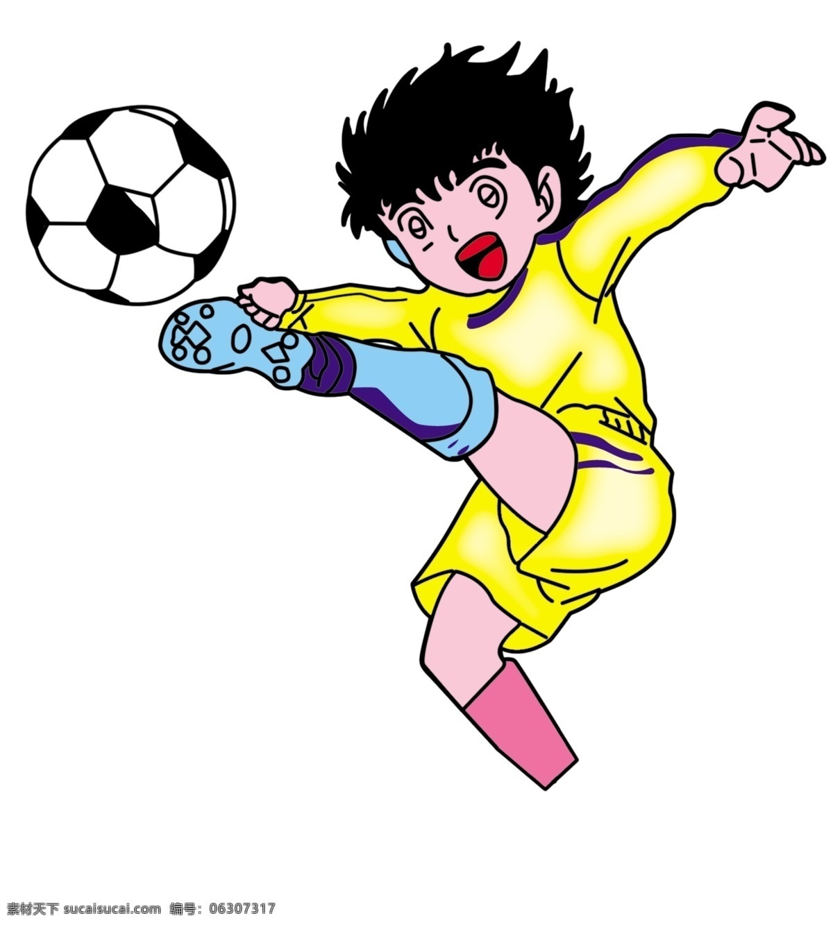 分层 卡通 人物 踢球 小人 源文件库 足球 小子 模板下载 足球小子 球员 日本卡通人物 抬腿 矢量图 日常生活
