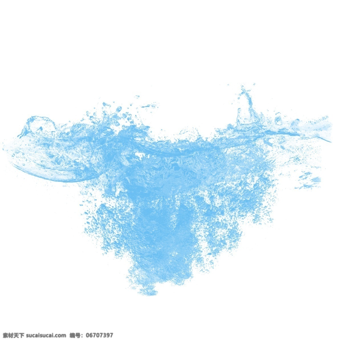 喷溅 蓝色 水花 元素 动感 溅起 清水 矢量 水纹 水 水珠 水滴 溅水 水花四溅