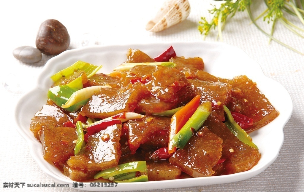 炒焖子 美食 传统美食 餐饮美食 高清菜谱用图