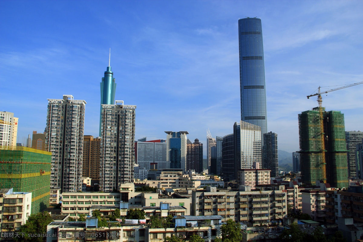 深圳市 中心 京 基 深圳 京基100 地王大厦 建筑 楼房 高楼 大厦 蓝天 建筑摄影 建筑园林