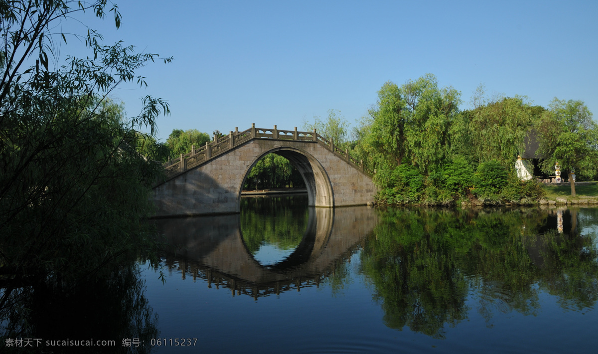 公园 风景摄影 桥 古桥 湖水 树林 自然风光 景观 景区 休闲 旅游 山水风景 风景图片