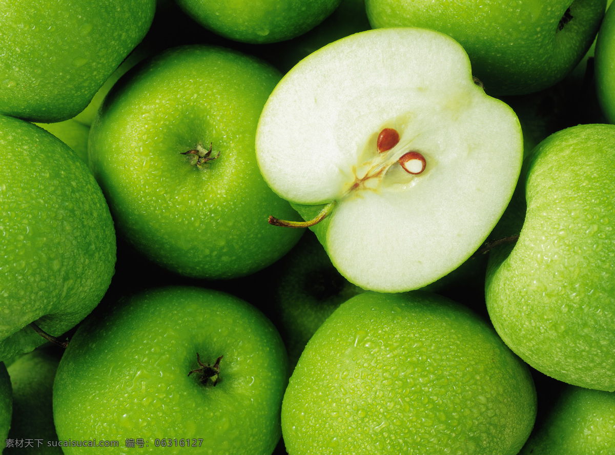 青苹果 背景 创意图片 高清图片 精美图片 绿色 苹果 实用图片 水果 印刷适用 风景 生活 旅游餐饮