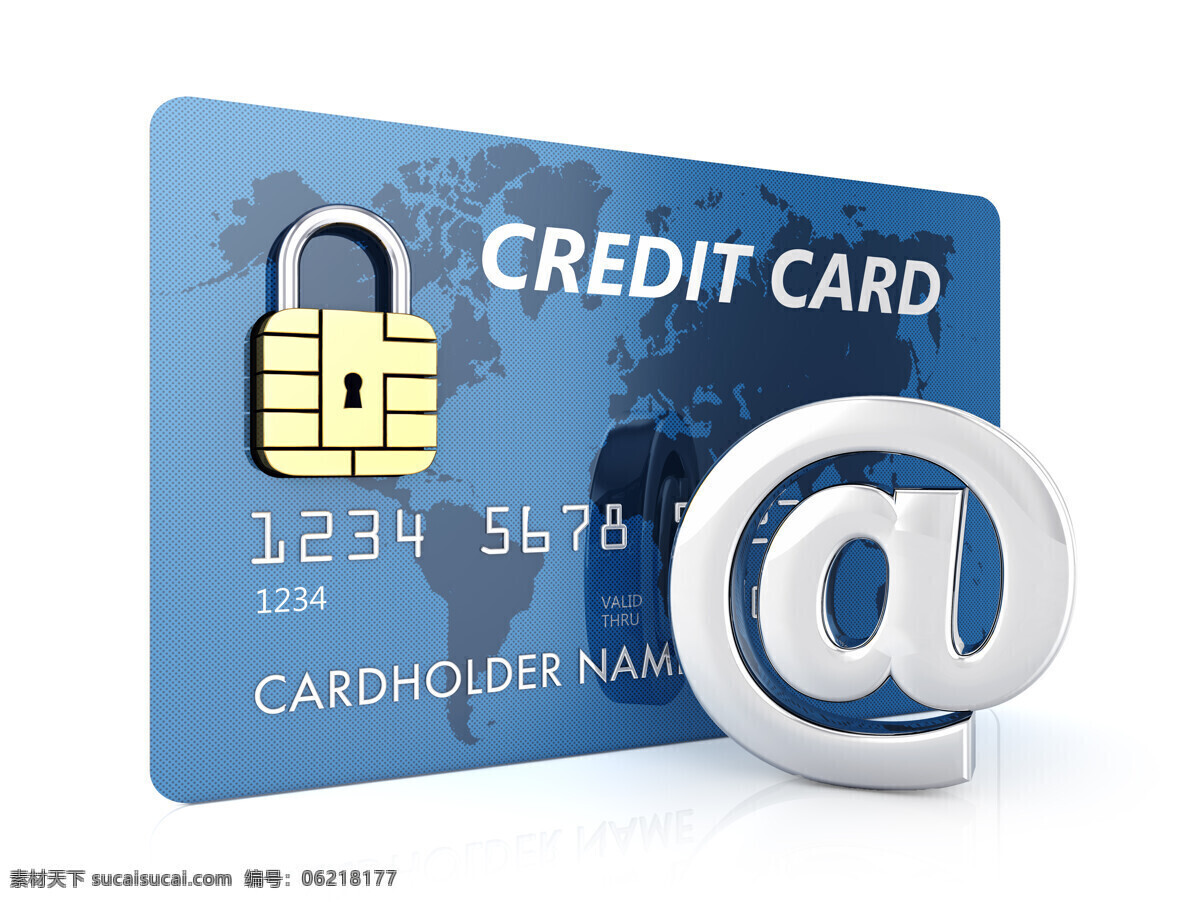 唯美 炫酷 3d 立体 金融 银行卡 储蓄卡 信用卡 账户安全 金融安全 电子商务 经济安全 金融锁 金融保障锁 3d设计