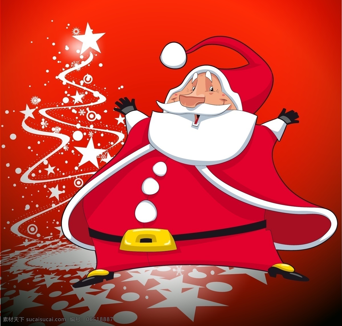 圣诞老人 蜡烛 节日 庆祝 礼物 雪花 冬天 圣诞帽 麋鹿 圣诞节 耶诞节 雪橇 圣诞女郎 矢量 文化艺术 节日庆祝
