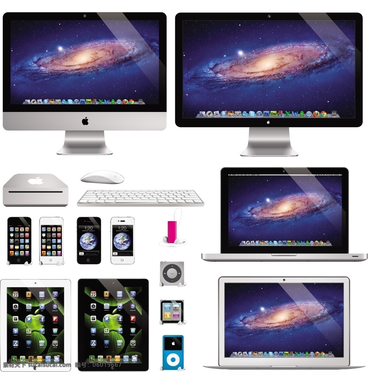 苹果电脑 手机 ipod 电脑 iphone6 ipad imac macbook macbookpro macbookair macmini 鼠标 键盘 白色