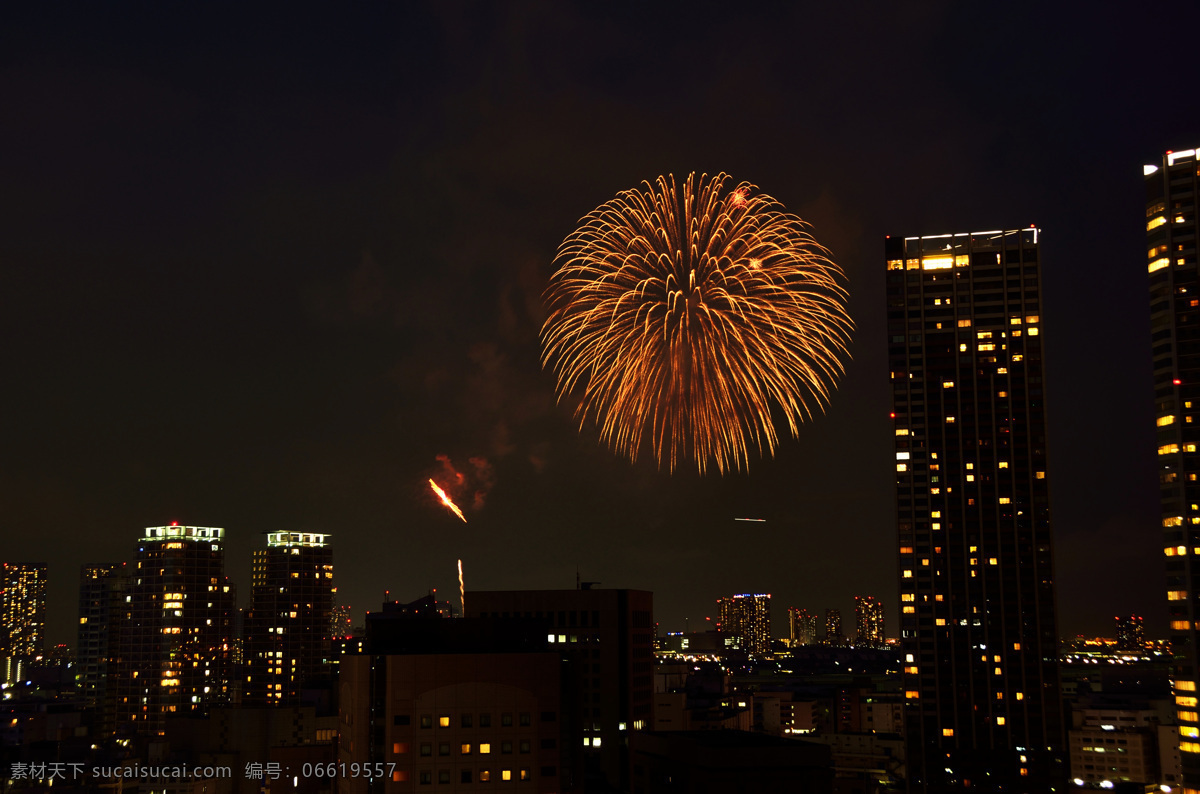 绽放 美丽 烟火 图 烟花 礼花 礼炮 城市夜空 城市夜景 城市建筑 节日庆典 生活百科