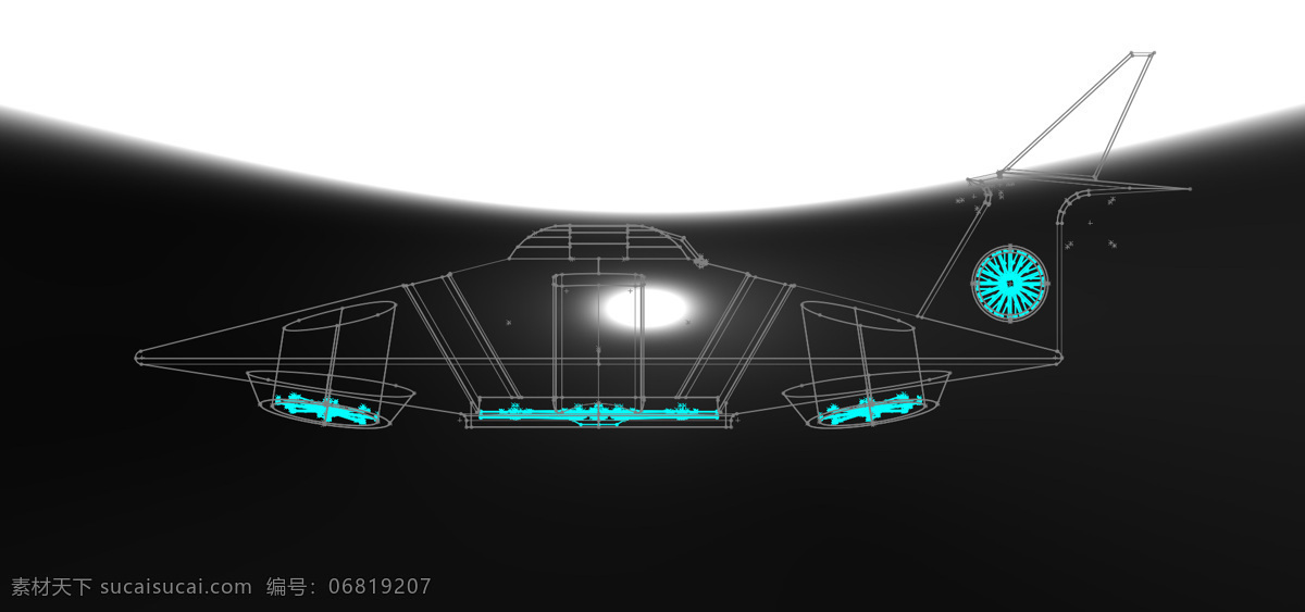 空 船 航空航天 3d模型素材 建筑模型