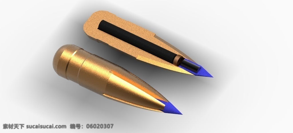 口径 子弹 爆炸 原型 cal 3d模型素材 其他3d模型