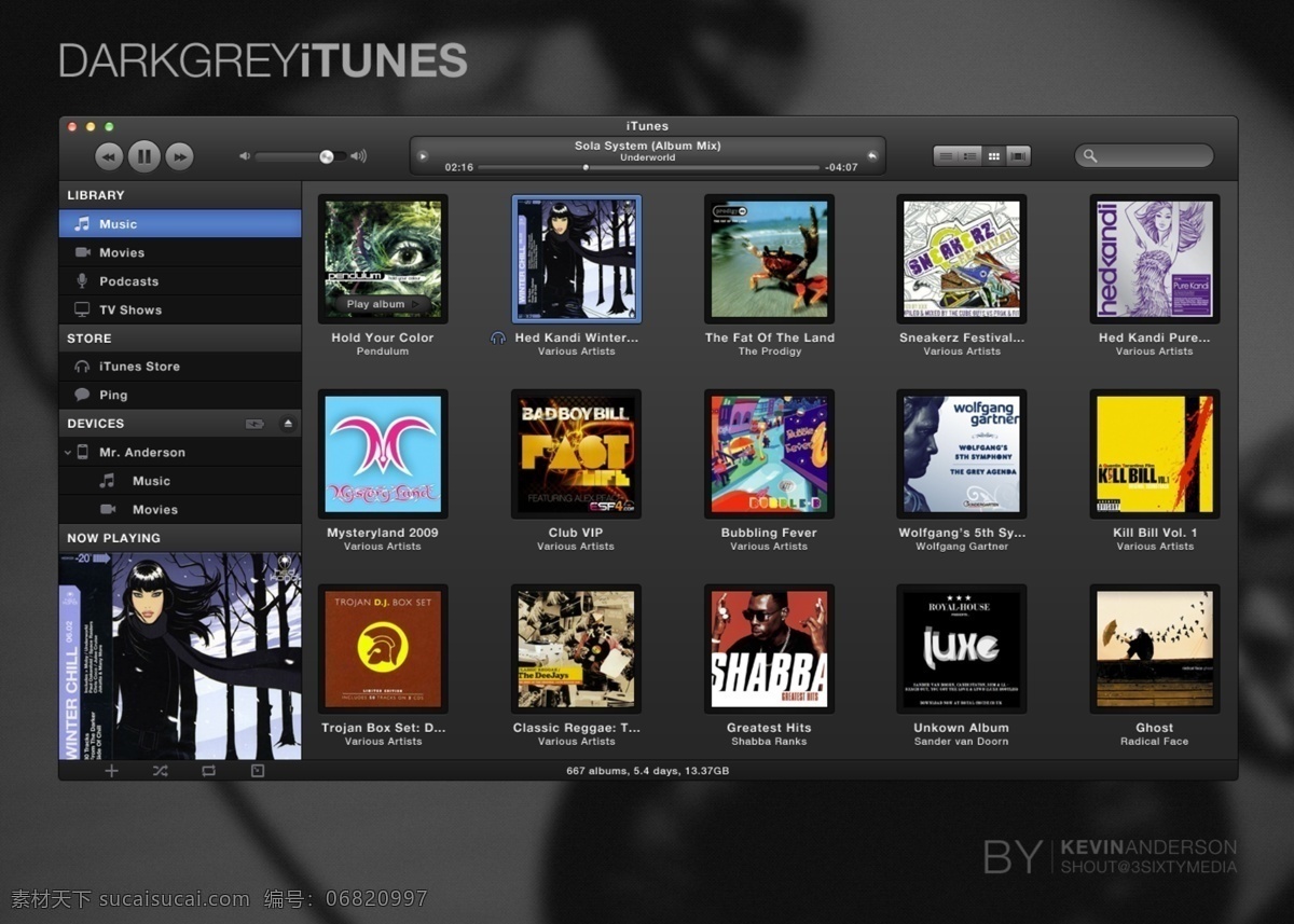 itunes 音乐 界面 播放器 歌曲 网页素材 网页界面设计