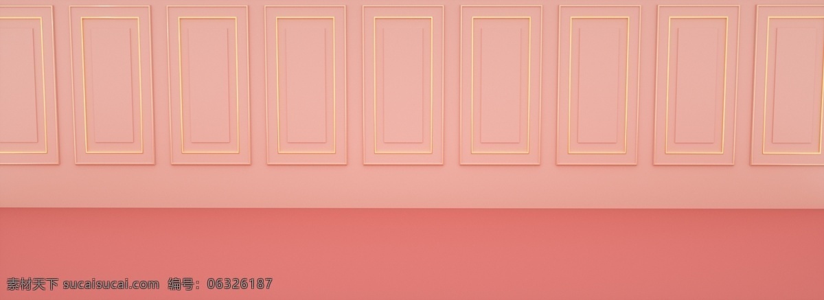 粉红色 背景 墙 免 抠 图 墙面 卡通图案 卡通插画 时尚的墙面 粉红色的地板 家居装饰 免抠图