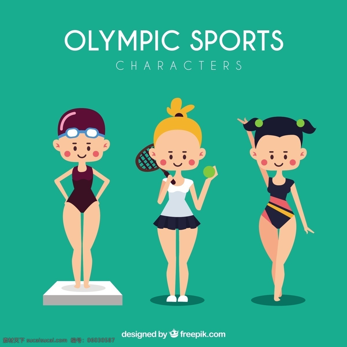 漂亮 运动 女孩 奥运会 背景 夏季 手 健身 健康 手绘 可爱 人 活动 网球 2016 训练 运动会 巴西 大背景