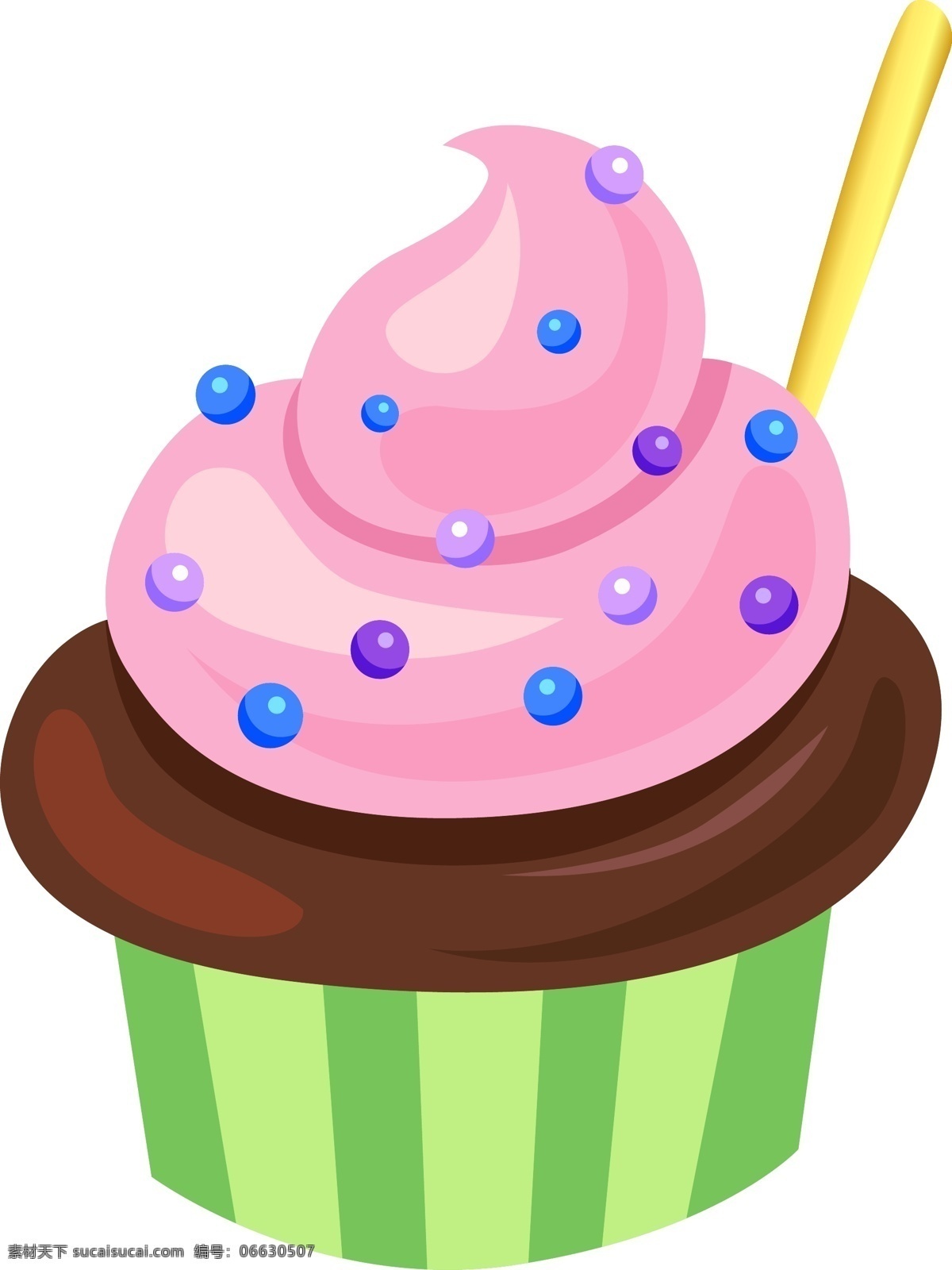 夏季 食物 卡通 手绘 樱桃 味 甜筒 冰淇淋 冰镇 冷饮 刨冰 圣代 夏天 美食 蛋筒 螺旋 雪糕