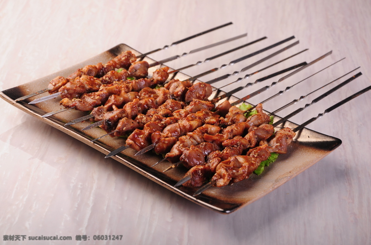 鸡胗串 烤串 烧烤 美食 美味 传统美食 餐饮美食