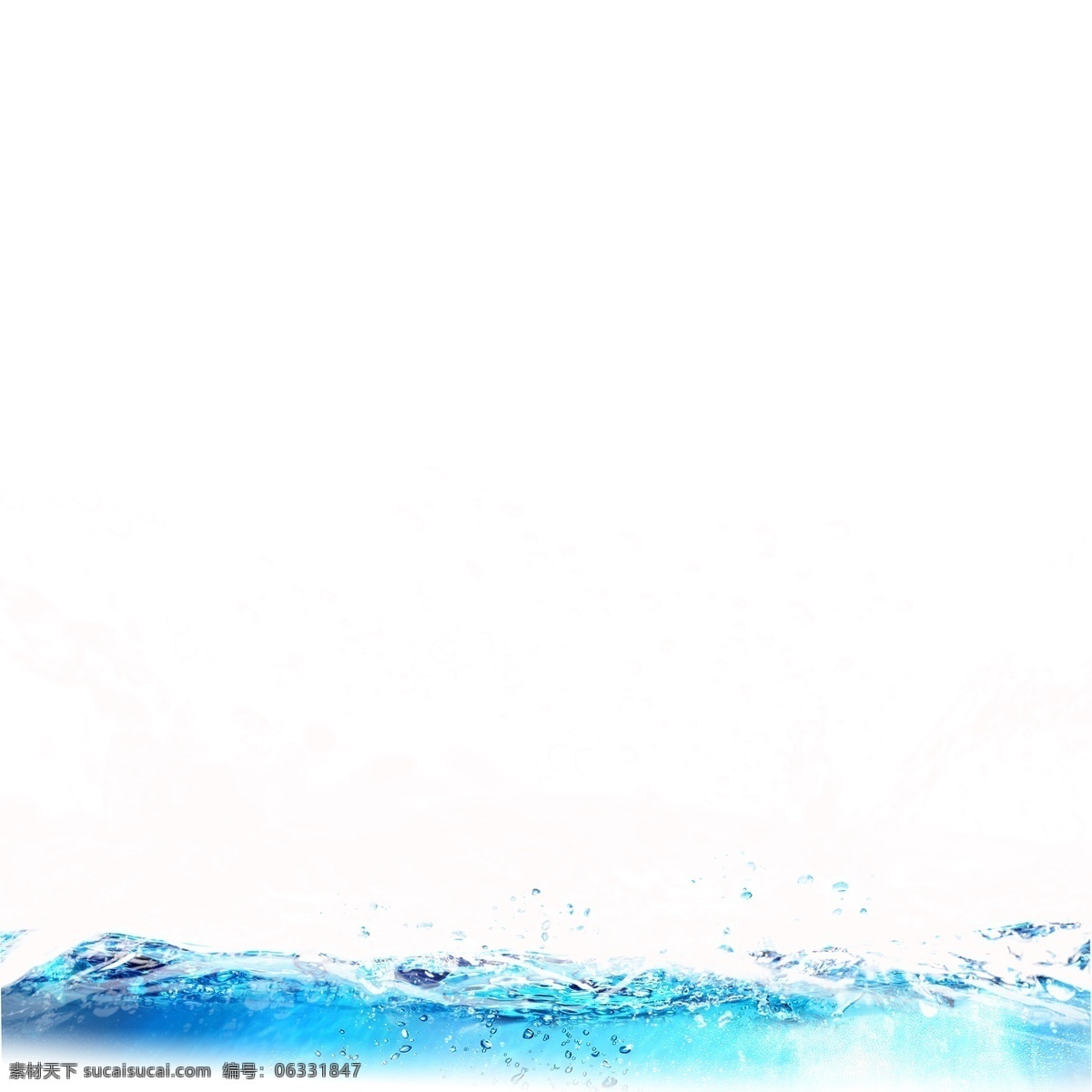蓝色 水花 水滴 元素 水浪 水流 白色 喷溅 动感 水珠 蓝色水花 晶莹