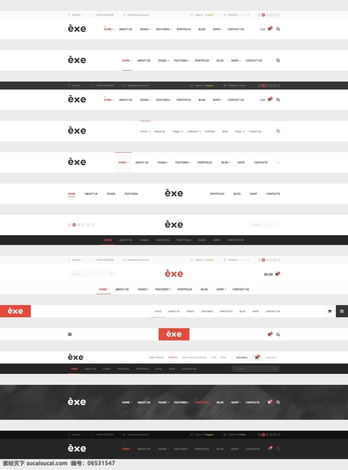 网页素材 网页排版 网页 白色