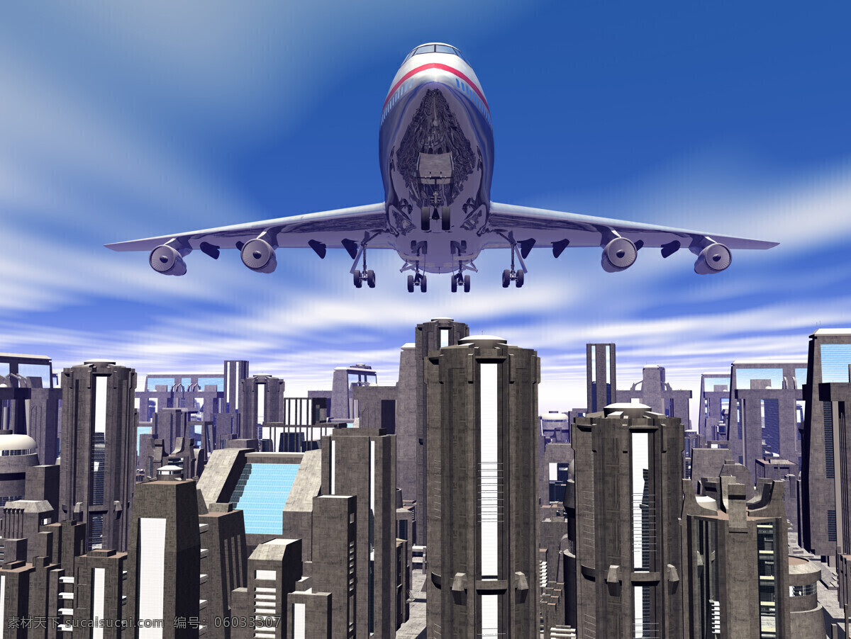 航天飞机 飞机 航空 客机 天空 飞行 城市 高楼大厦 飞机图片 现代科技