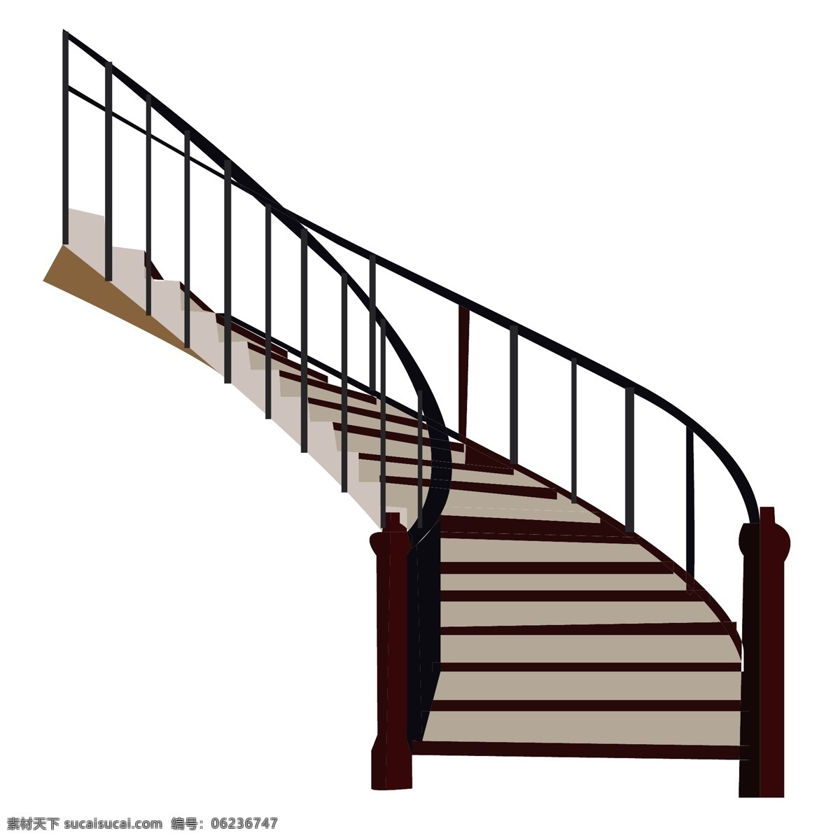 棕色 立体 楼梯 插画 攀爬楼梯 棕色楼梯 立体楼梯 楼梯插图 建筑 爬楼梯 楼梯房