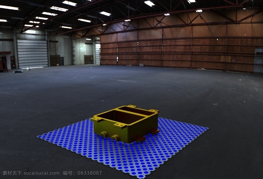 齿轮 减速 传动 下 齿轮箱 壳 变速箱 3d模型素材 电器模型