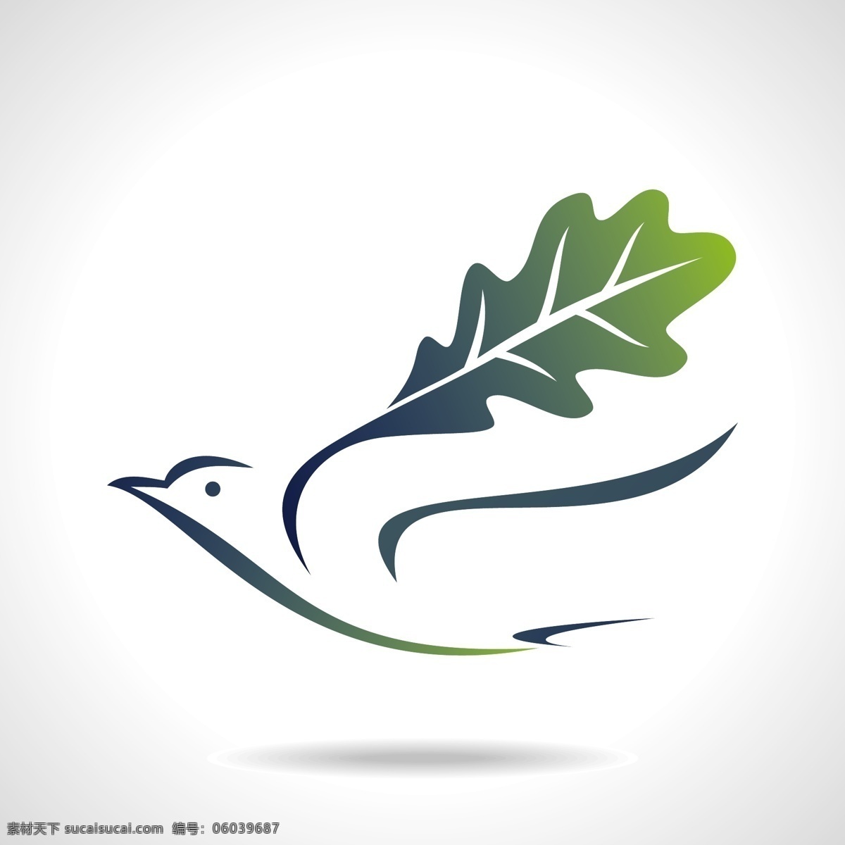 logo图标 标志 图标 绿叶 小鸟 图标图标 商务 商业标志 公司 企业 logo logo设计 标签 小图标 标识标志图标 矢量