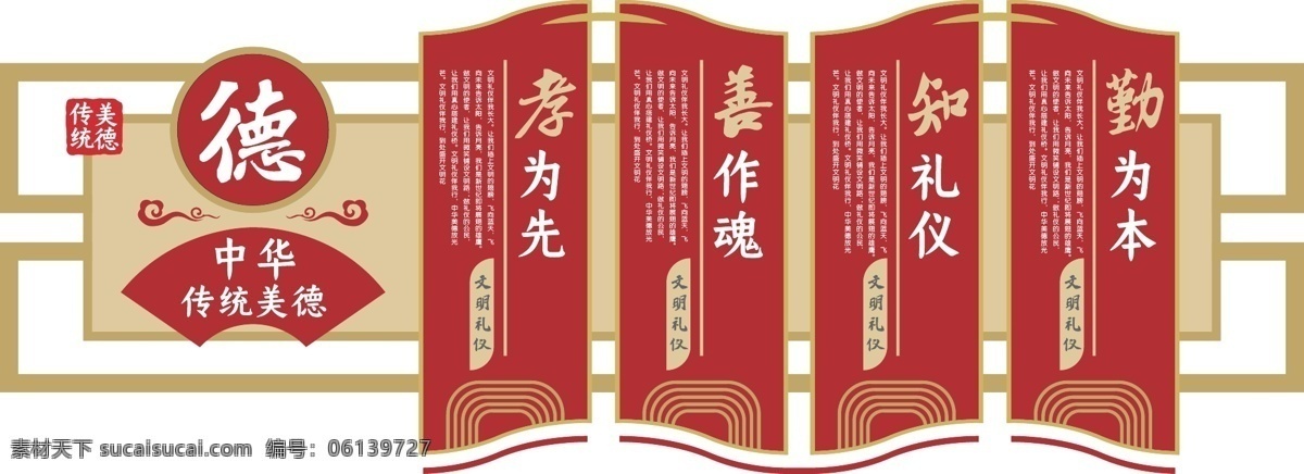 小区文化墙 争做文明邻居 共建和谐社会 尊老爱幼 文明和谐 诚信友善 展板模板