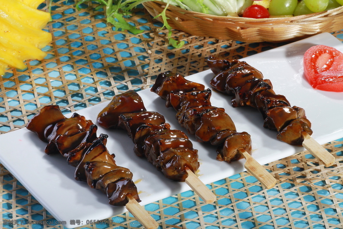 烤鸡肝 鸡肝 烤制品 鸡产品 传统美食 银满仓 餐饮美食