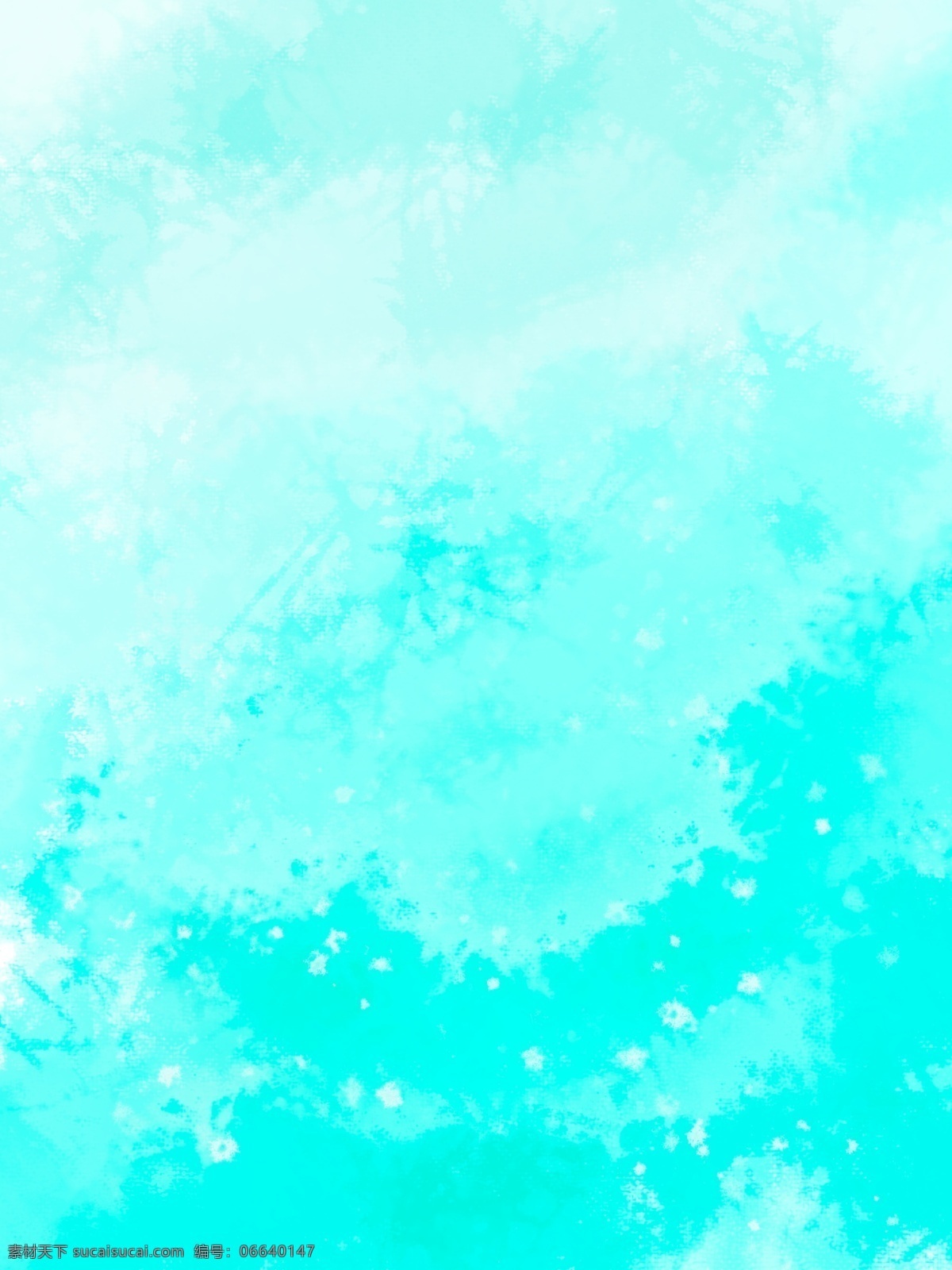 纯 原创 清新 薄荷 绿水 彩 渐变 背景 可爱 水渍 薄荷绿 盐渍 蓝色绿色系
