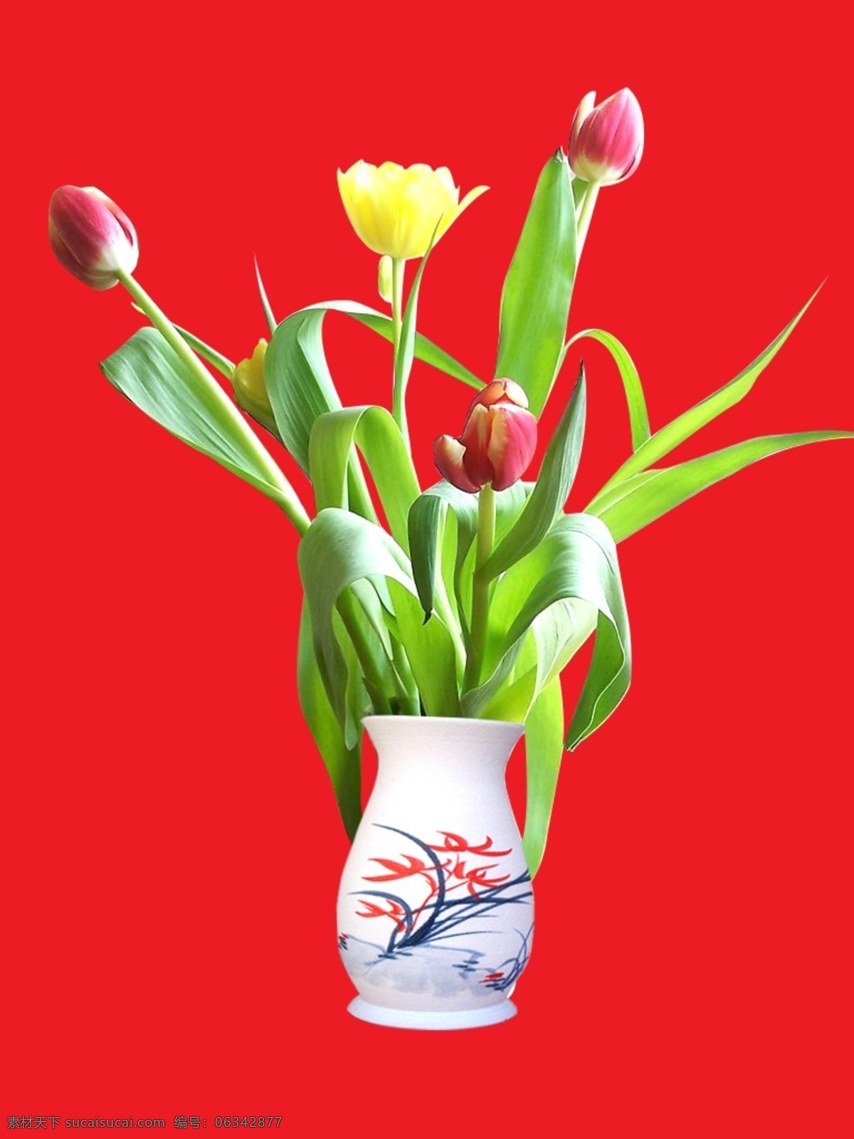 花瓶花 花瓶 鲜花 绿色的叶子 带花纹的花瓶 宣传 国内广告设计 广告设计模板 源文件