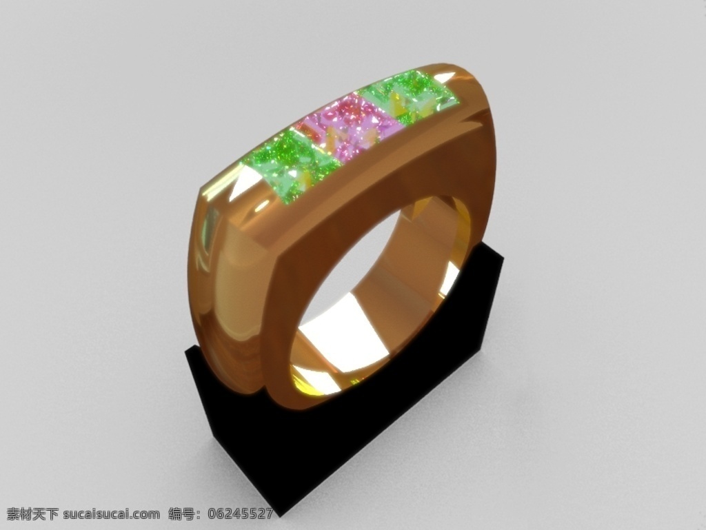 翡翠 戒指 宝石 环 渲染 3d模型素材 其他3d模型