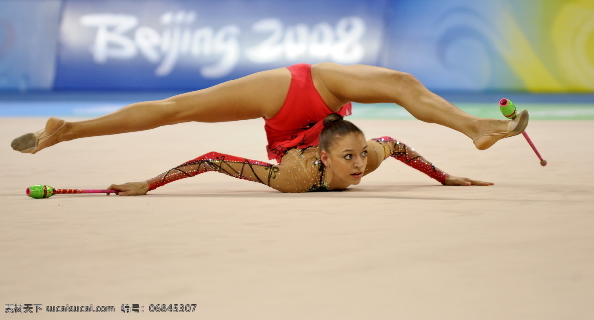 艺术体操 艺术 体操 西方 女性 金发 奥运 比赛 体操合集 体育运动 文化艺术