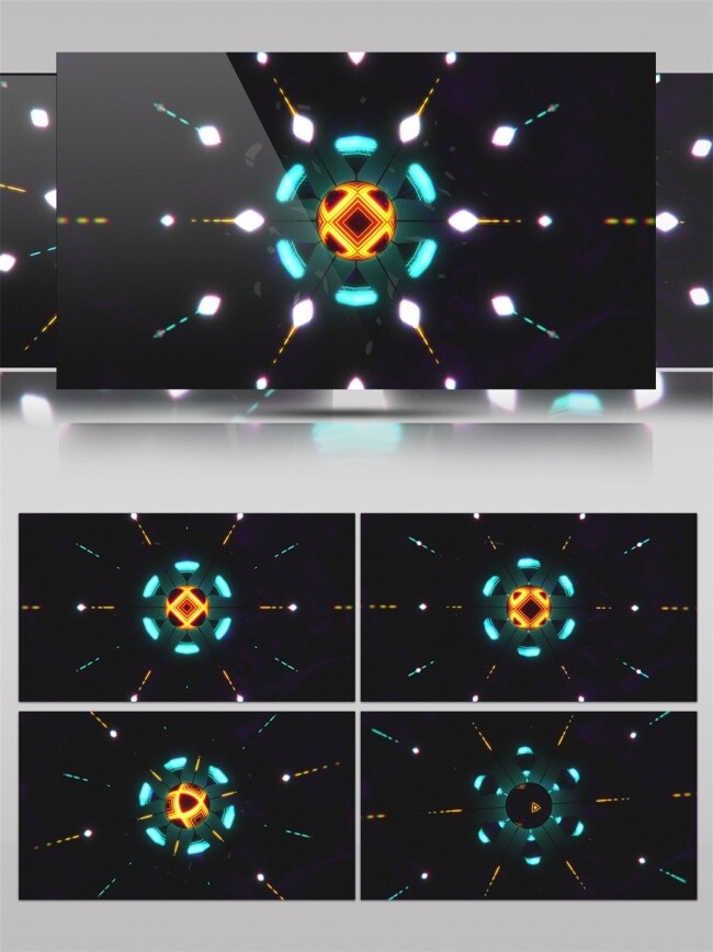 蓝色 星光 舞台 动态 视频 光束 星际 手机壁纸 光斑散射 视觉享受