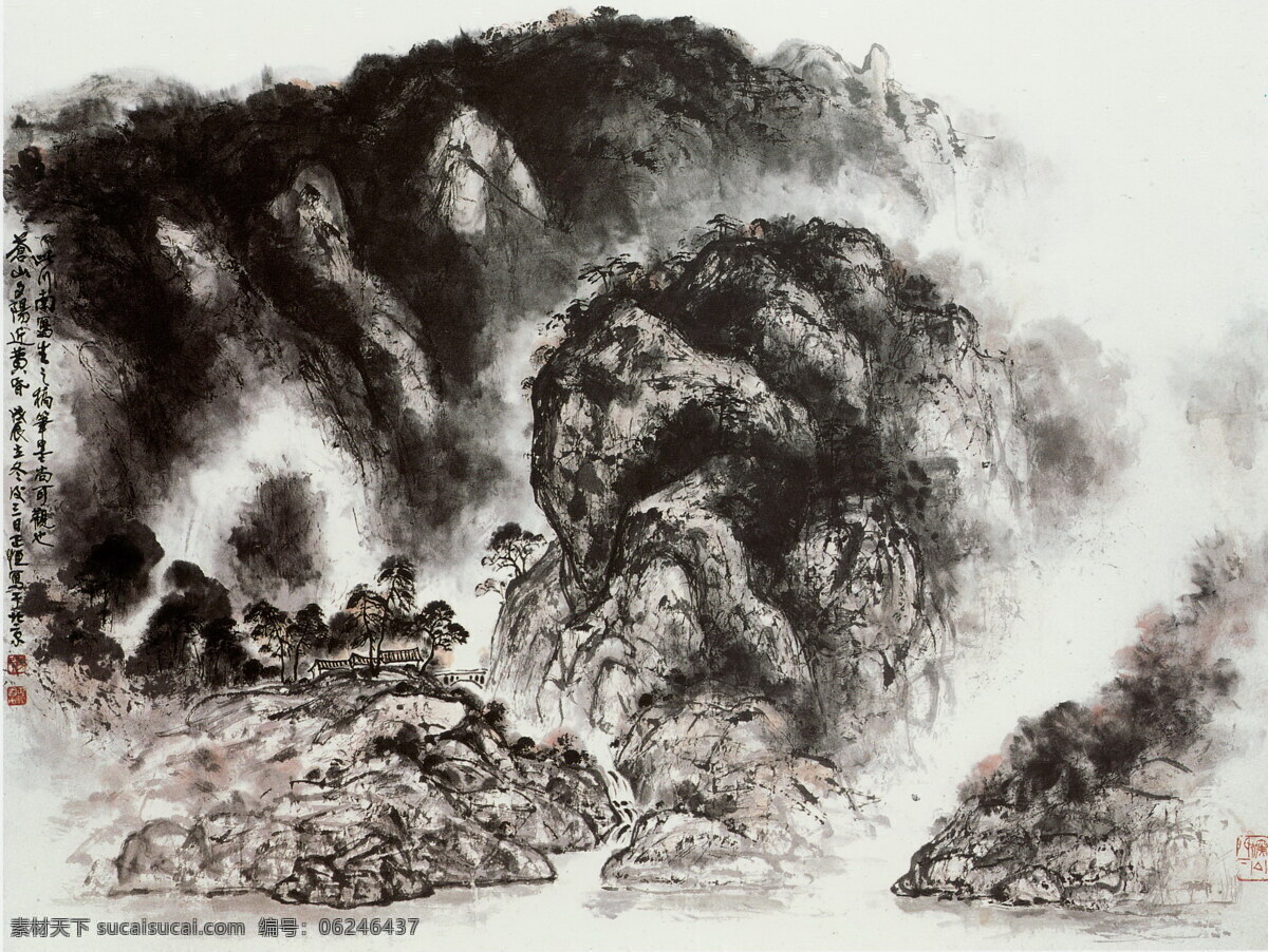 彩墨山水画 房子 风景画 国画 河流 河水 绘画 绘画书法 苍山 夕阳 近 黄昏 设计素材 模板下载 黄玉洲 黄玉洲国画 中国画 山水画 写意画 书法 大师作品 写意 写意国画 国画写意 墨迹 山峰 山 水 树 水墨画 小河 小舟 小船 木屋 小屋 泉水 瀑布 黄玉 洲 彩墨 文化艺术 装饰素材 山水风景画