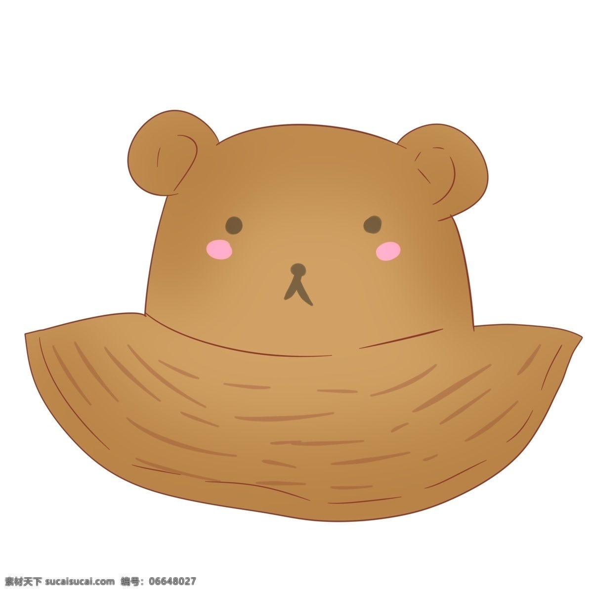 棕色 小 熊 遮阳帽 可爱 小熊