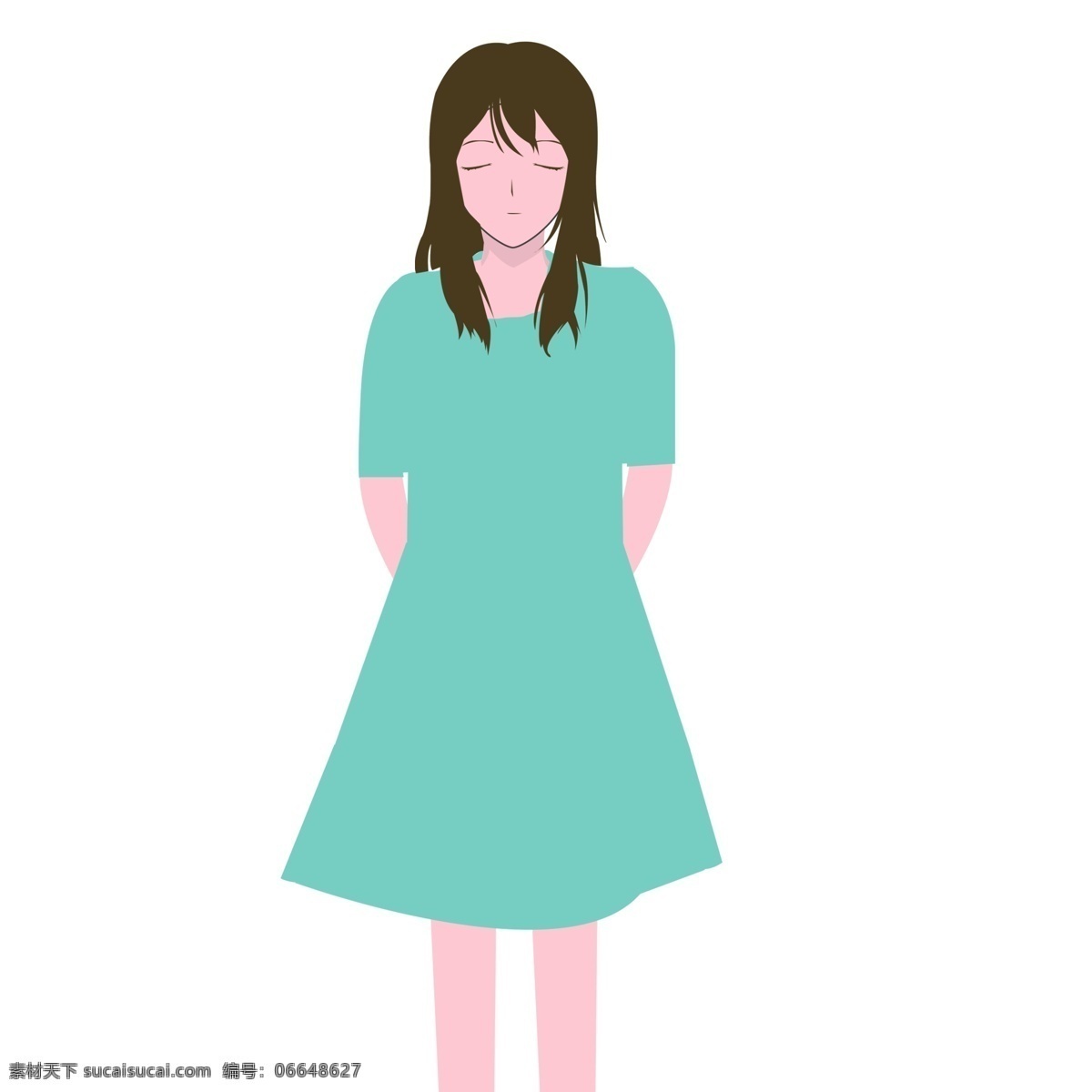 卡通 女孩 图案 元素 卡通人物 卡通女孩 人物元素 手绘元素 女孩图案 元素装饰 psd元素