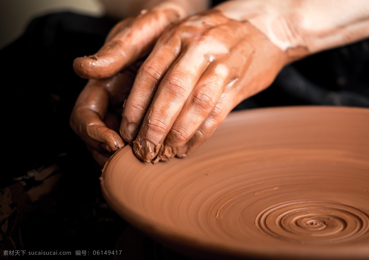 陶瓷制作图片 陶罐器皿 手势 陶艺 陶器 陶瓷 陶瓷制作 瓷器 传统工艺品 其他类别 生活百科 黑色