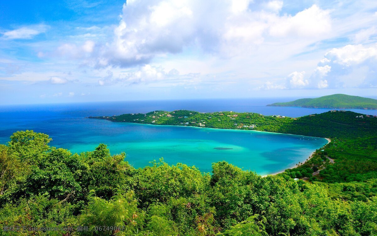 蓝色海湾 蓝色 海湾 海边 森林 海水 风景 摄影专辑 自然景观 山水风景