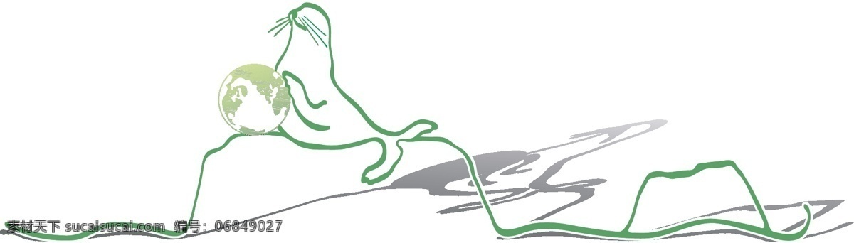 海豹 公益海报 能源环保 其他矢量 矢量素材 豹矢量素材 海豹模板下载 冰川融化 矢量 环保公益海报
