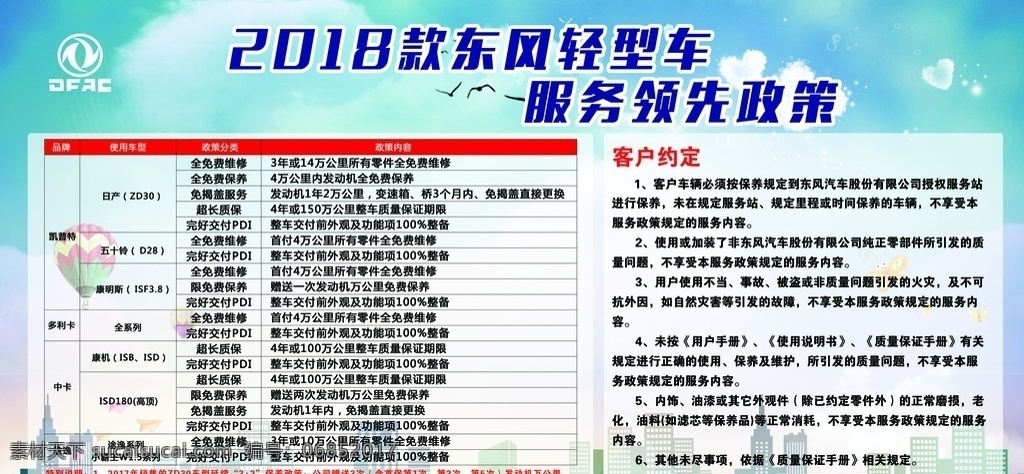 东风汽车 东风 优惠政策 东风轻型车 服务政策