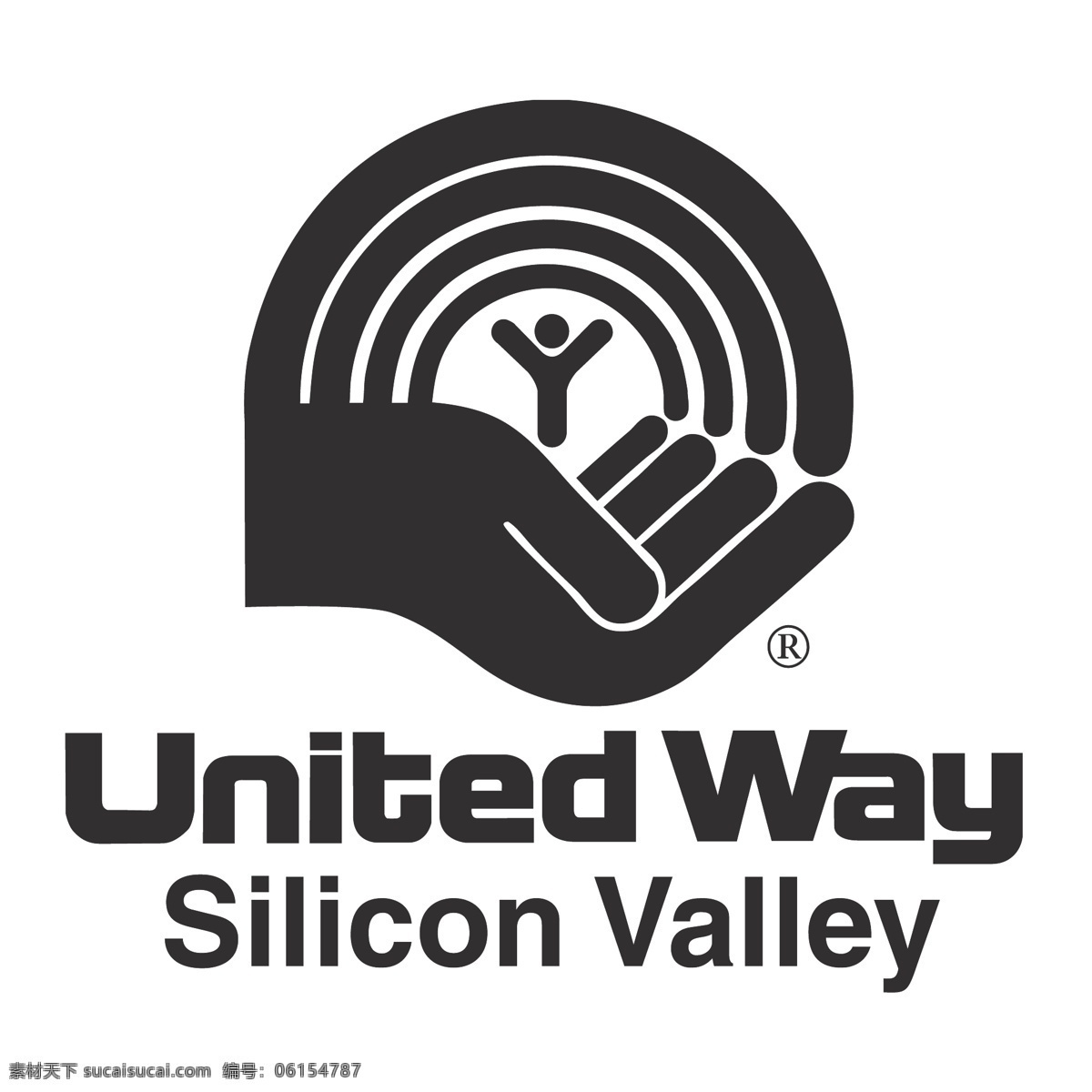 硅谷联合之路 硅谷 标志 自由 联合 方式 之路 白色