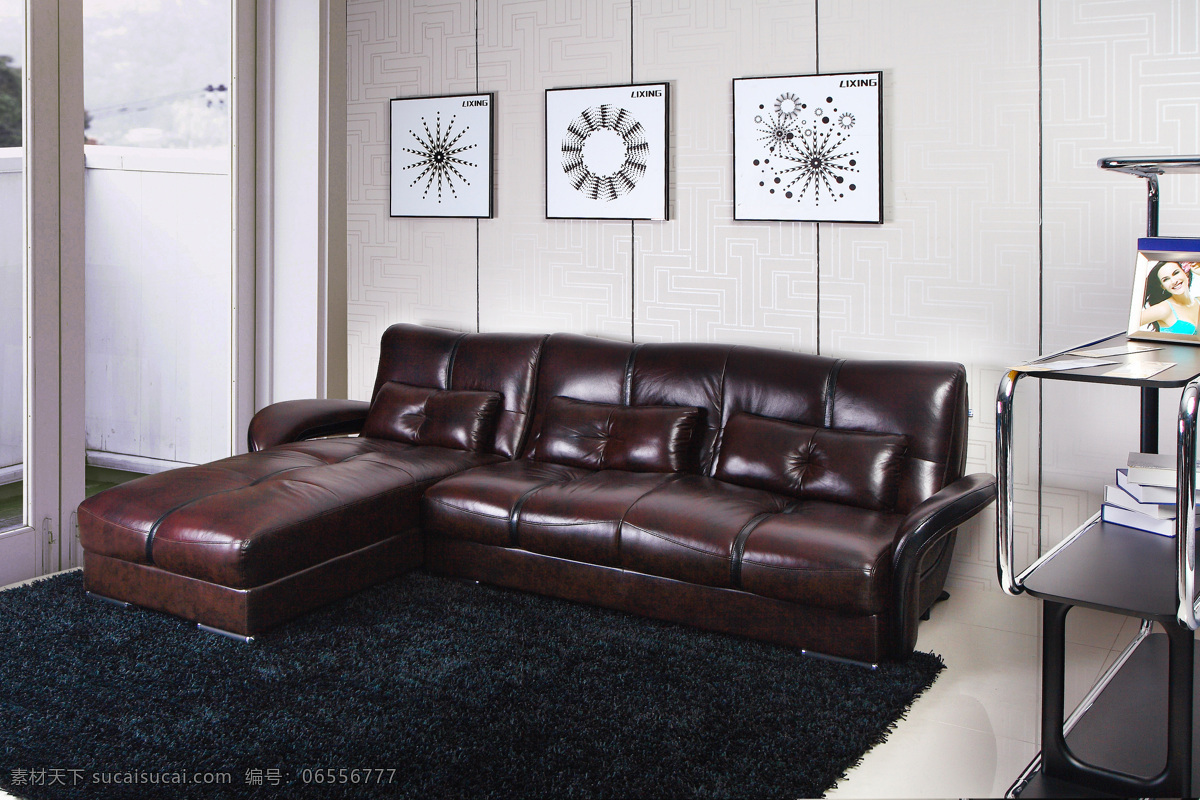 真皮沙发 图 背景图 茶几 地毯 挂画 沙发背景 办公沙发 家居装饰素材 室内设计
