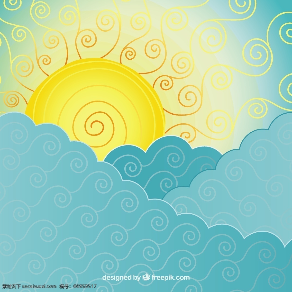 摘要 海 太阳 背景 抽象的 夏天 阳光 沙滩 大海 浪花 漩涡 漫画 插图 夏日海滩 抽象的波 波背景 海浪 波浪 夏季 纠结 青色 天蓝色