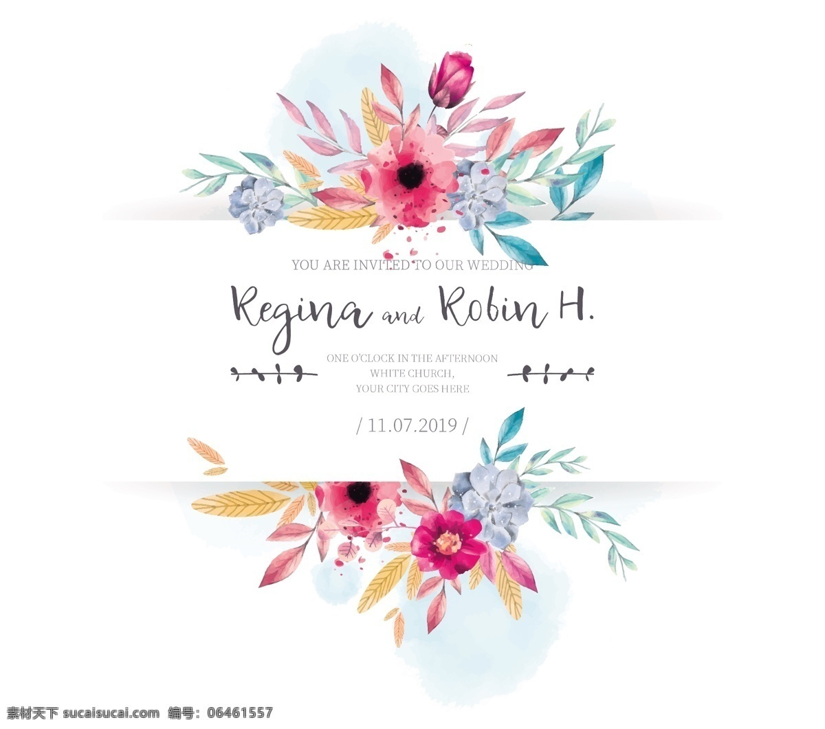 花卉素材 花卉 花卉背景 花卉背景素材 婚礼邀请函 invitation card 分层