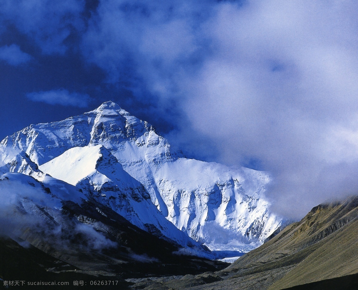 珠穆朗玛峰 自然景观 风景名胜 西藏风光 摄影图库