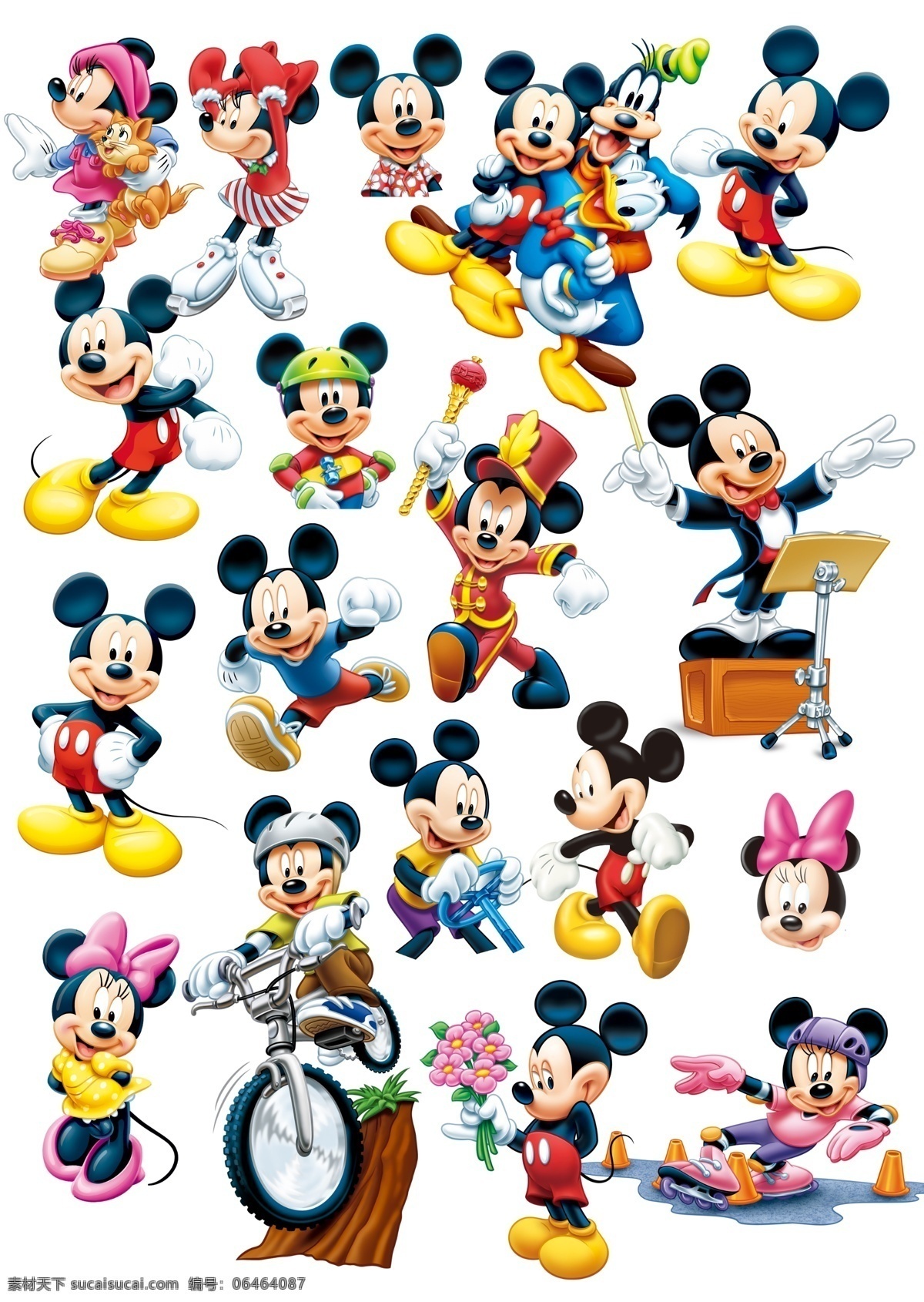 超 精美 米奇 老鼠 新年素材 米奇老鼠 卡通 漫画 迪士尼 高清晰 psd素材 源文件库