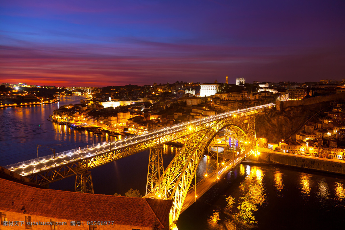 桥梁 灯光 景色 桥梁灯光景色 城市夜景 美丽的城市 城市建筑风景 城市风光 环境家居