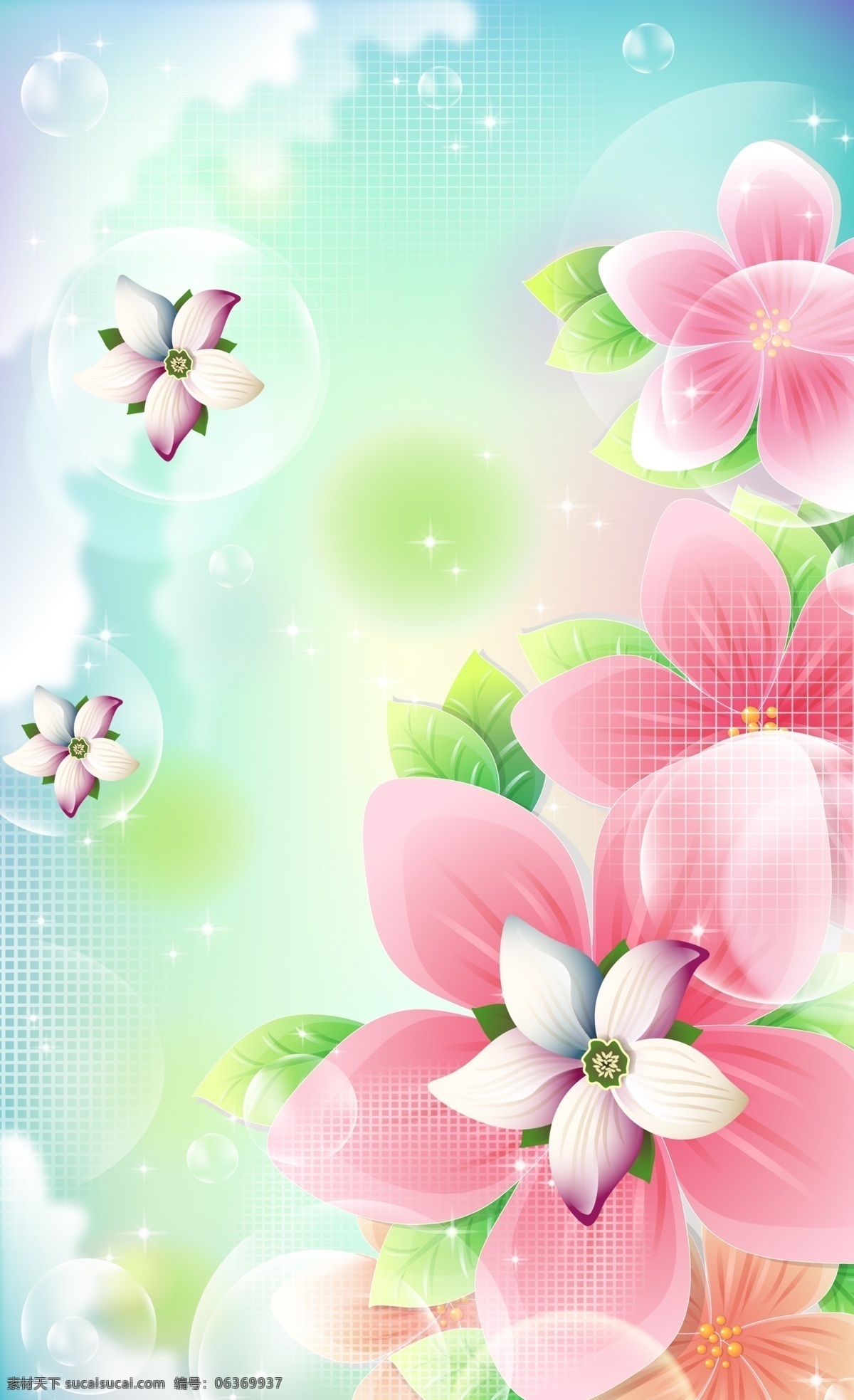 移门 广告设计模板 梦幻背景 鲜花 绚丽背景 移门图案 源文件 百荷花 装饰素材