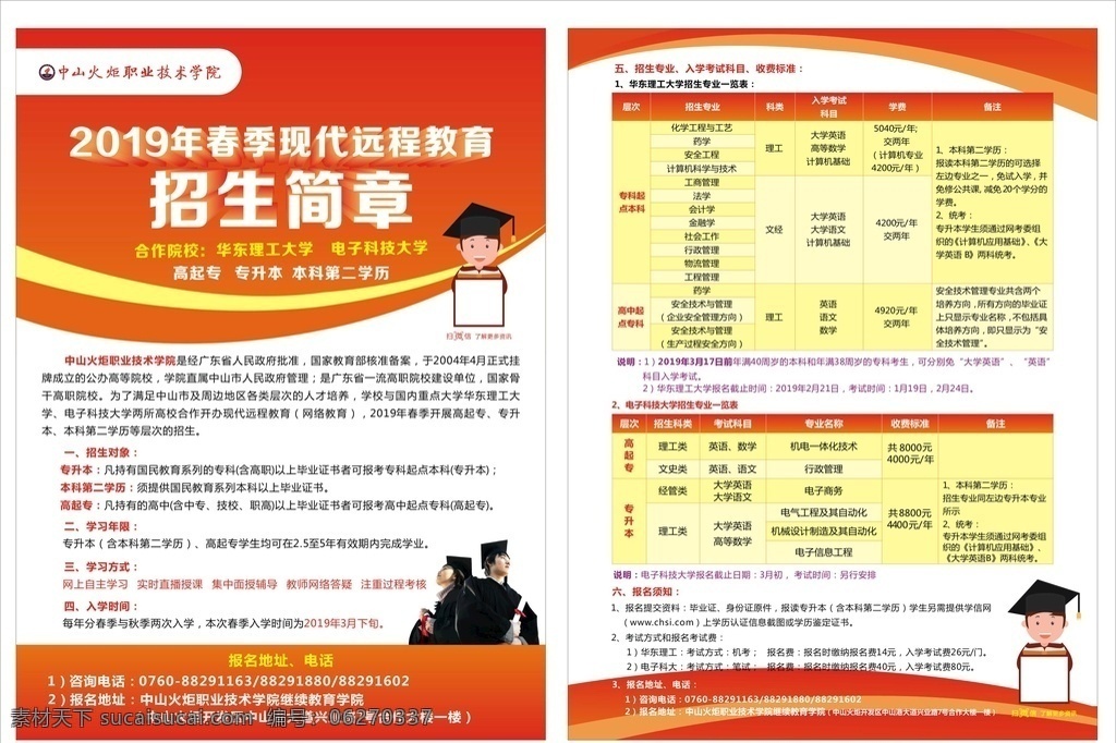 2019 招生简章 大学生 专升本 高起专 学历提升