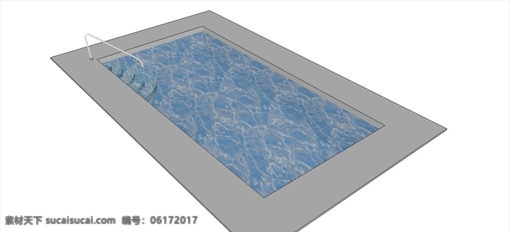 游泳池模型 室外模型 su模型 草图大师模型 园林设计 景观设计 素材模型 室内设计素材 模型 3d设计 skp