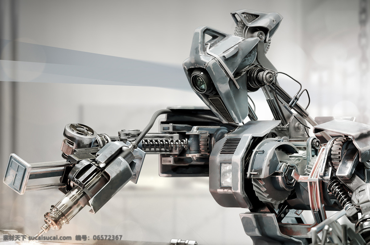 机器人 机械 人形 未来 武器 创意 个性 帅气 概念