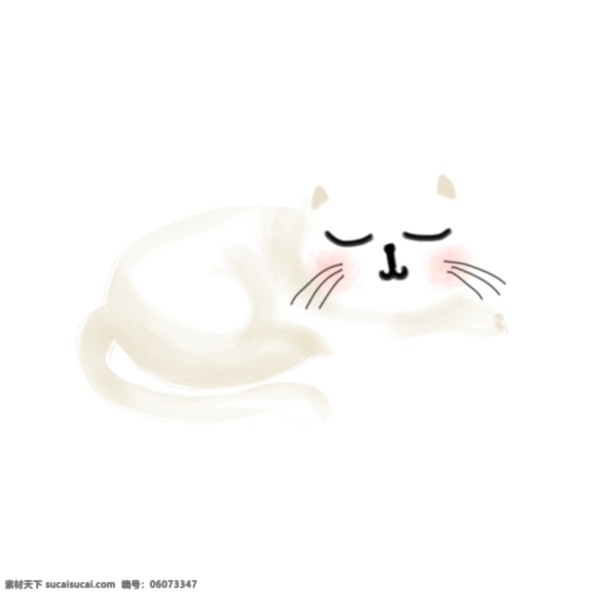 卡通 白色 猫咪 卡通小猫 白色小猫 可爱猫咪 卡通插图 创意卡通下载 插图 png图下载